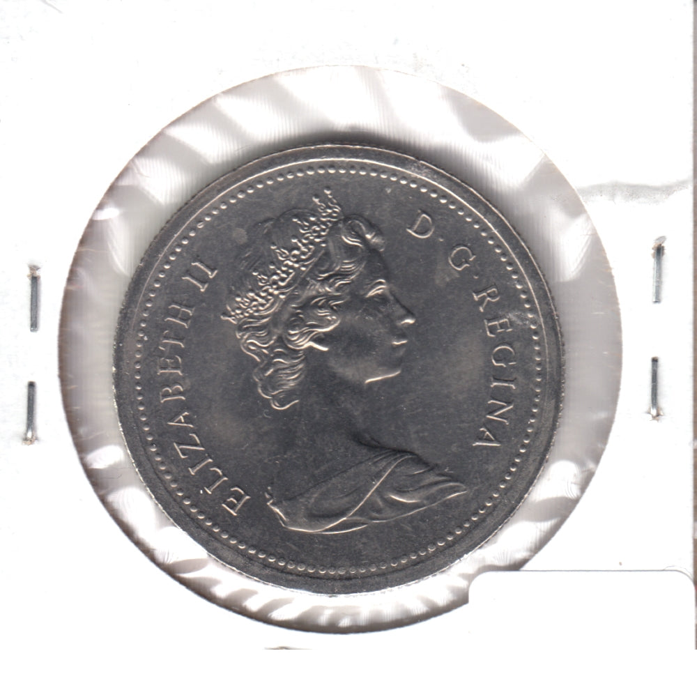 1977 Var. 3 Det. Jewel SWL Canada Nickel Dollar Choice Brilliant UNC (MS64)