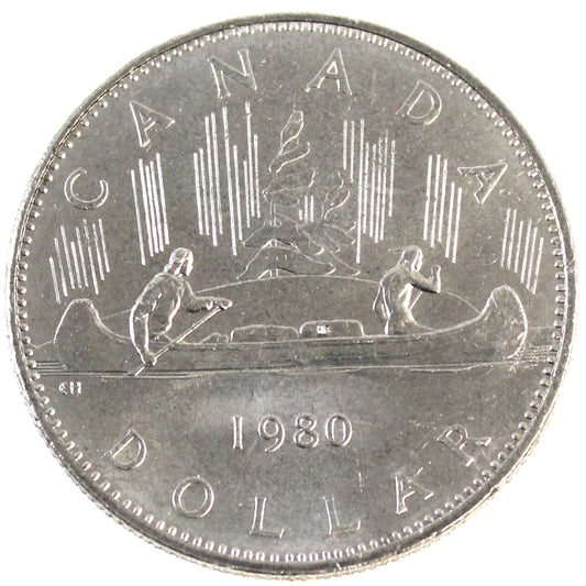 1980 Canada Nickel Dollar Choice BU (MS-64)