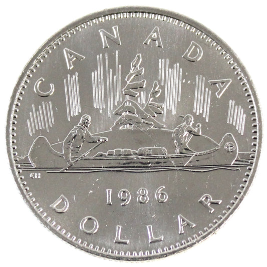 1986 Canada Nickel Dollar Choice BU (MS64)