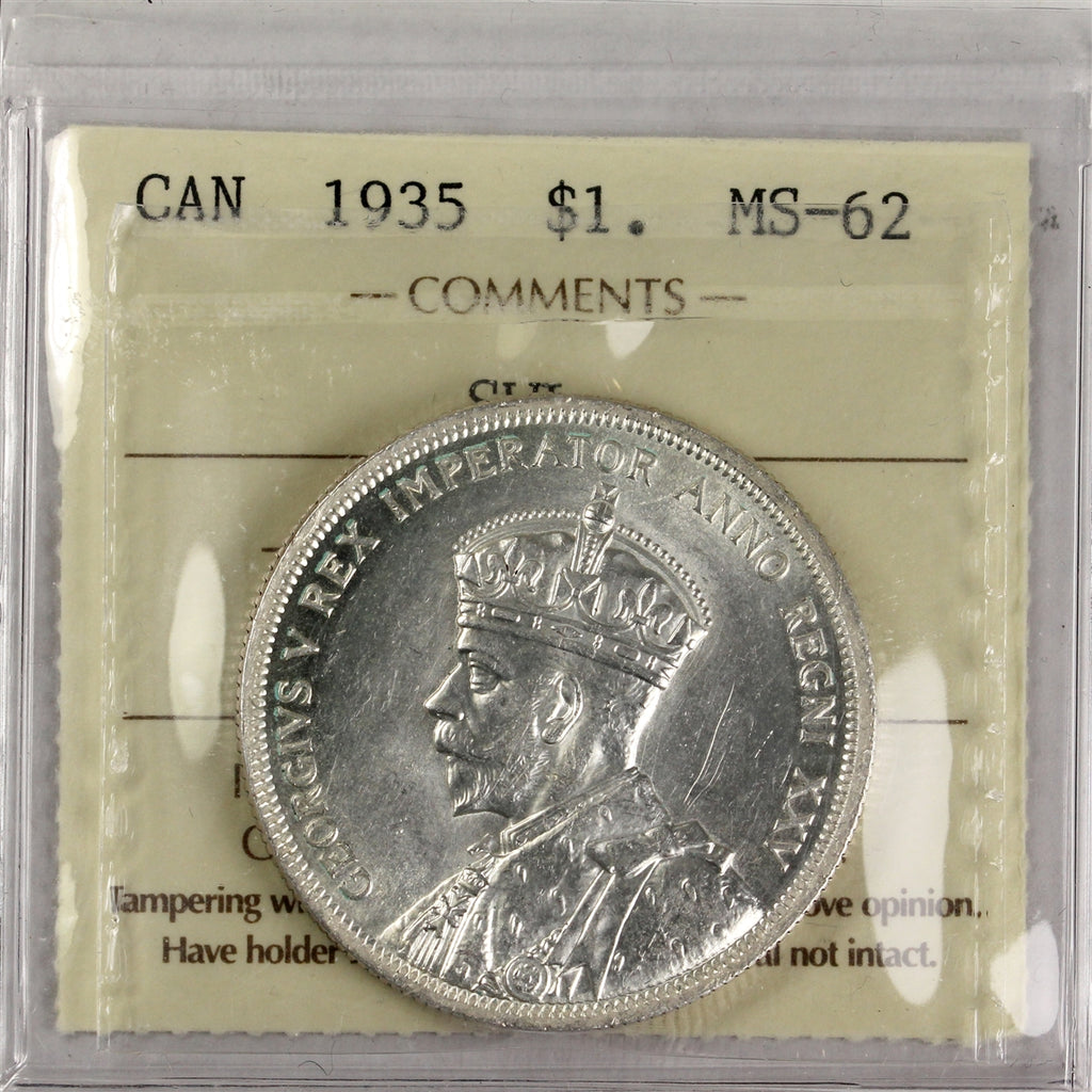 1935 SWL Canada Dollar ICCS Certified MS62