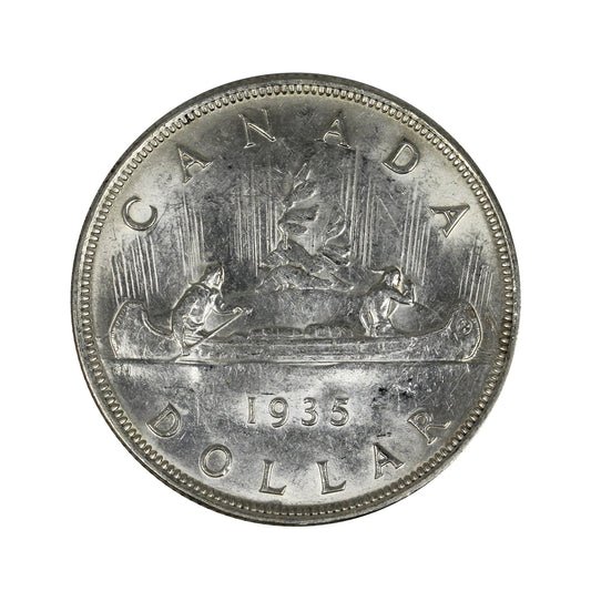 1935 2x XXV Canada Dollar AU-UNC (AU55) $
