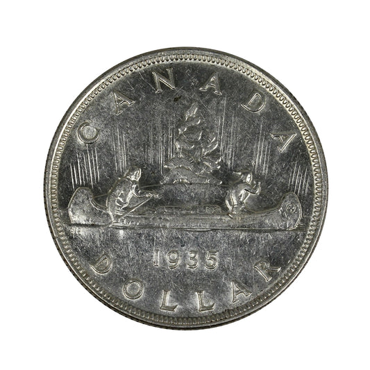 1935 2x XXV Canada Dollar EF-AU (EF45) $