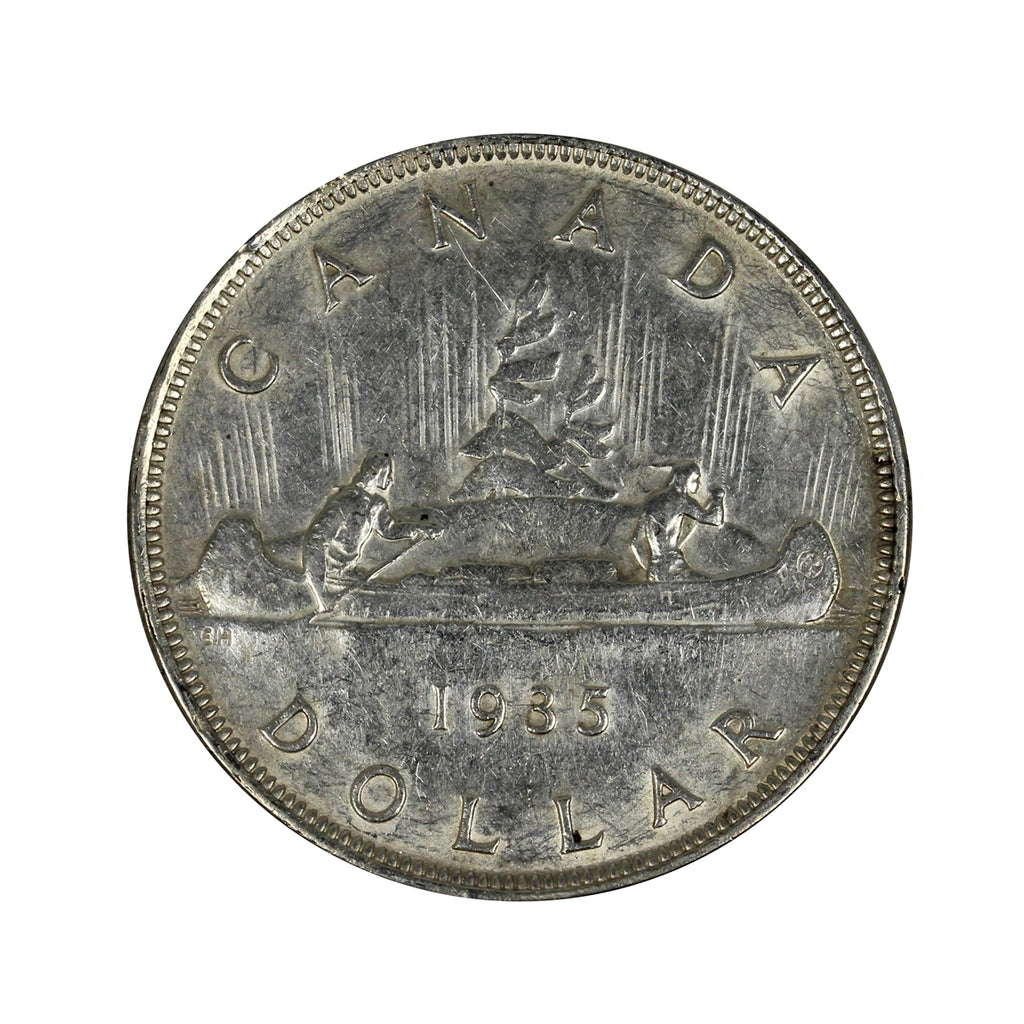 1935 2x XXV Canada Dollar Extra Fine (EF40)