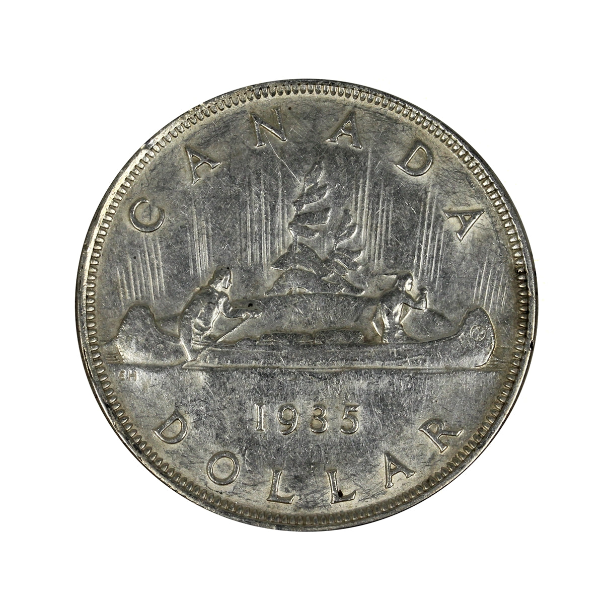 1935 2x XXV Canada Dollar Extra Fine (EF40)