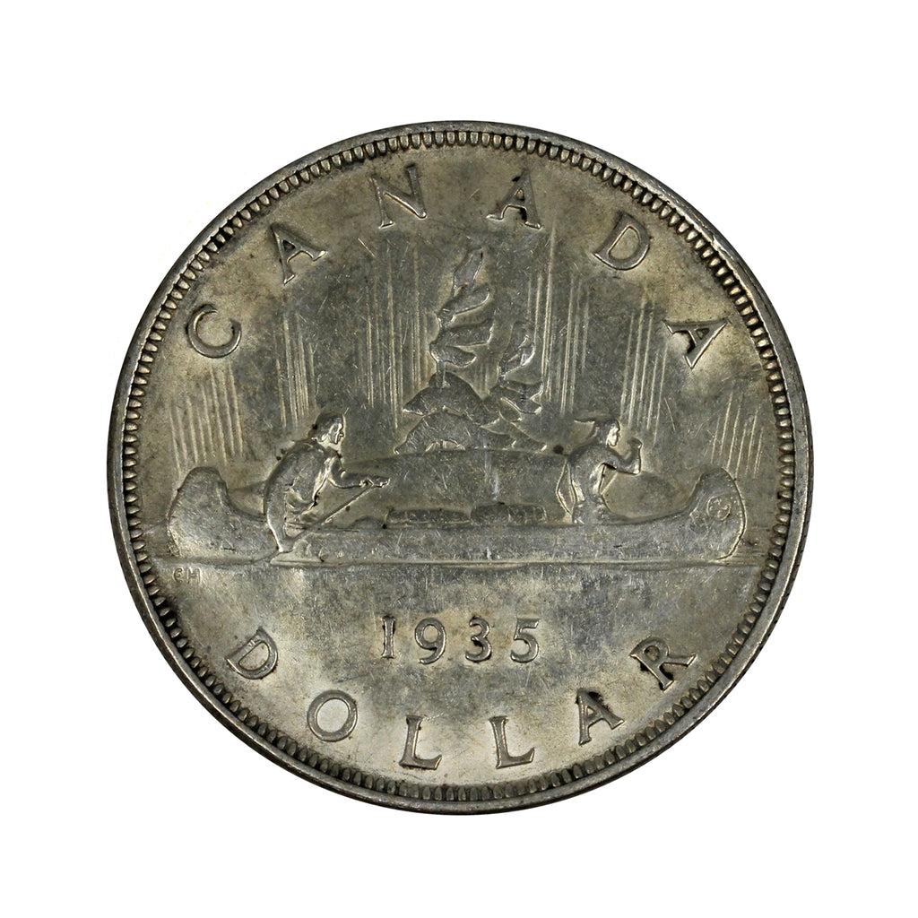 1935 2x XXV Canada Dollar VF-EF (VF30)