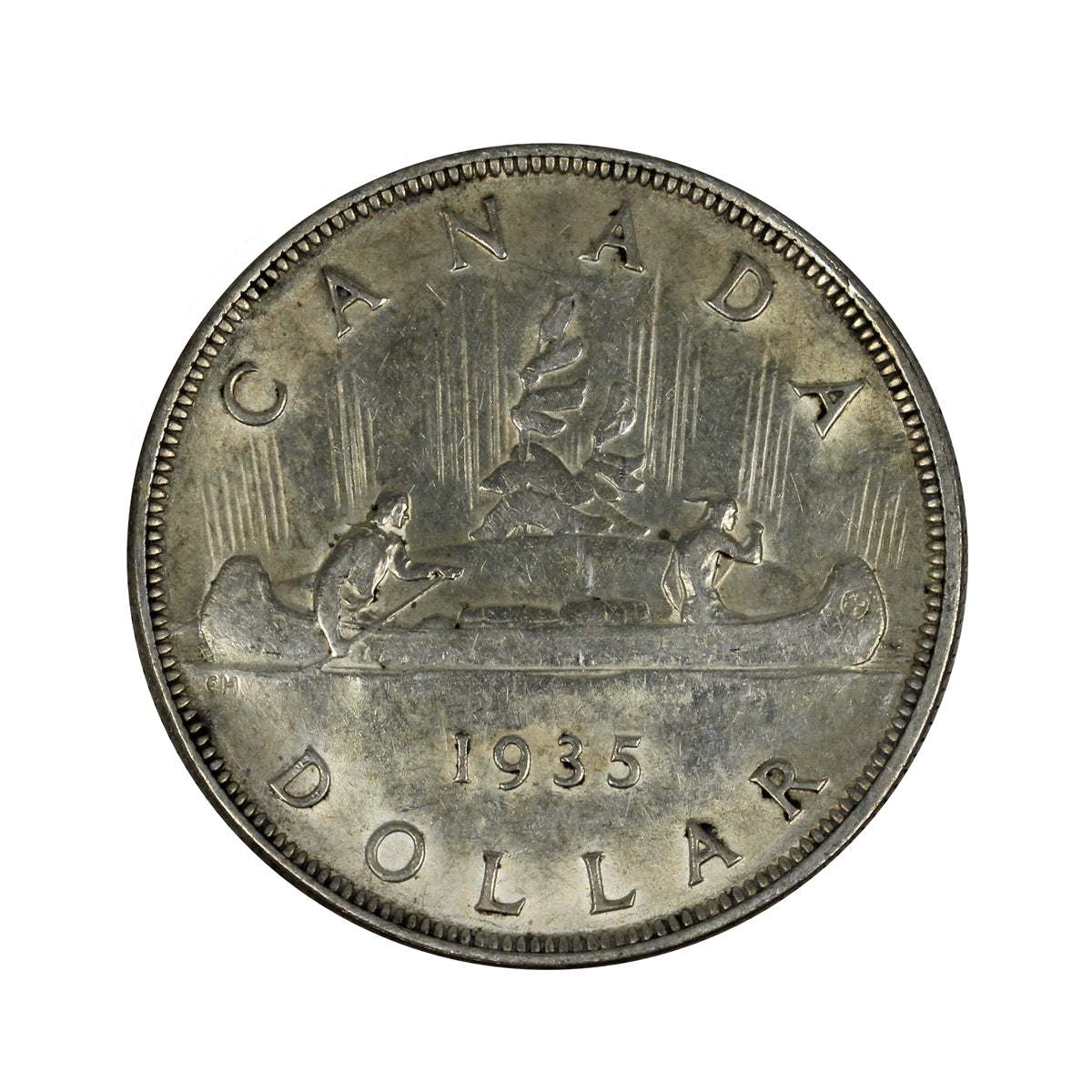 1935 2x XXV Canada Dollar VF-EF (VF30)