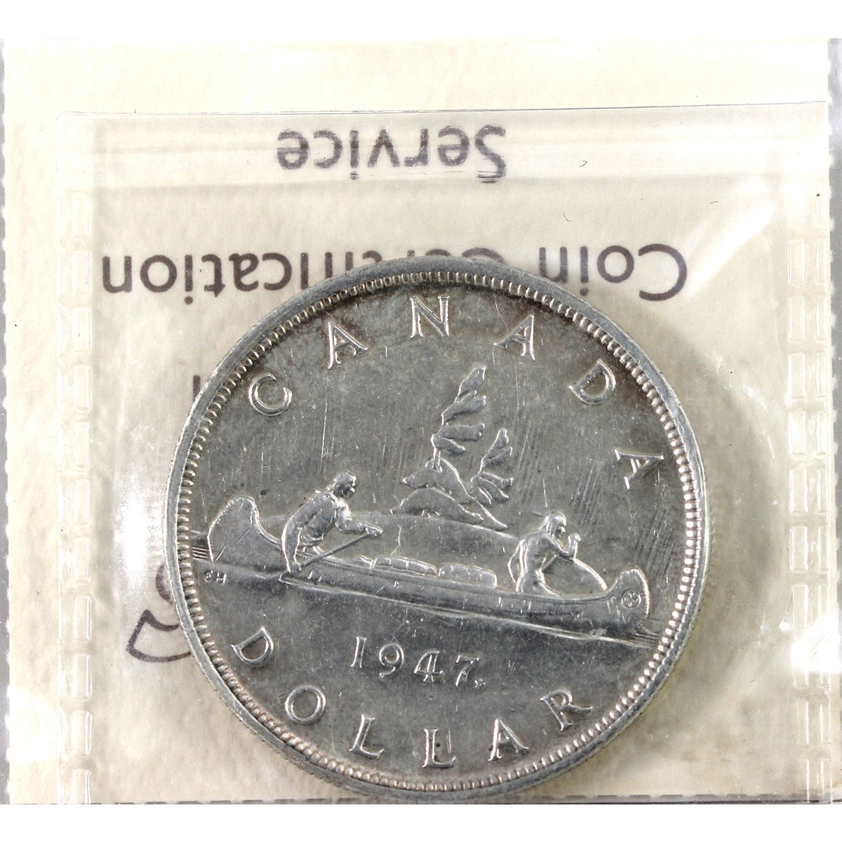 1947 Maple Leaf Canada Dollar ICCS Certified EF40