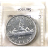1947 Pointed 7, Double HP Canada Dollar ICCS Certified MS60 (XHI 063)