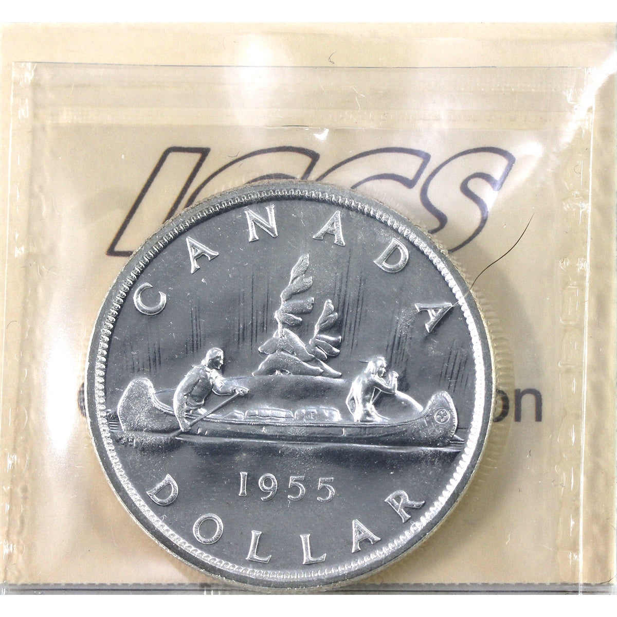 1955 Canada Dollar ICCS Certified PL65 Heavy Cameo (XXQ 475)