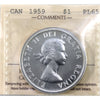 1959 Canada Dollar ICCS Certified PL65 Cameo