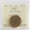 2003 New Effigy Canada Loon Dollar ICCS Certified MS66