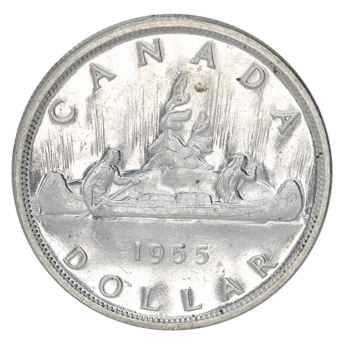 1955 Arnprior Without Die Break Canada Dollar Uncirculated (MS60)