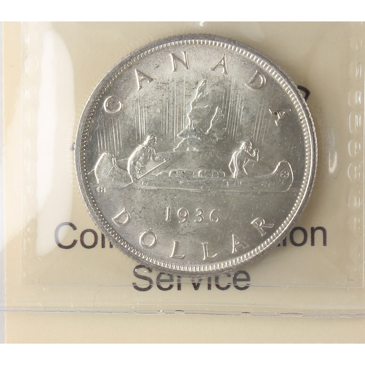1936 Canada Dollar ICCS Certified MS64 (XAM 067)