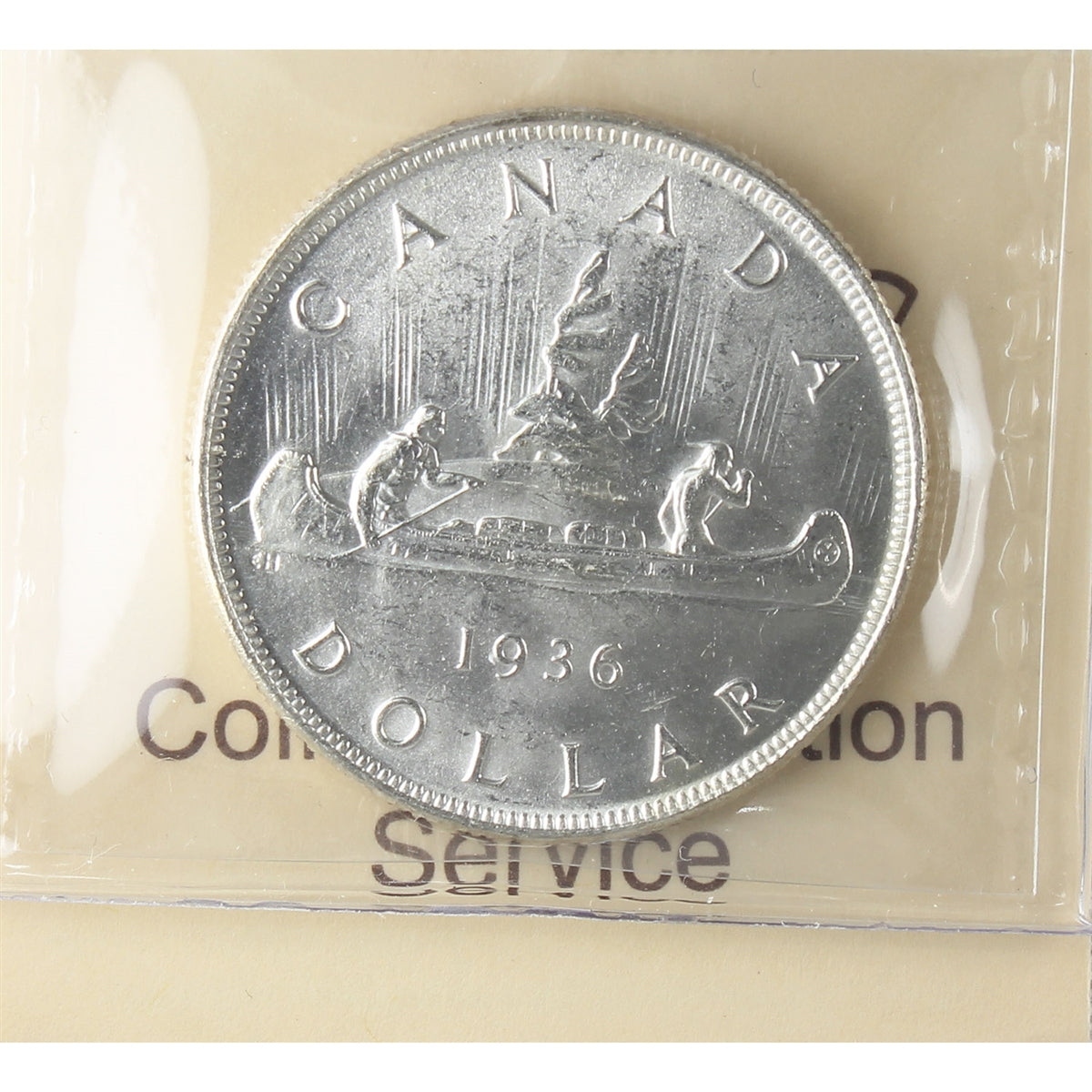 1936 Canada Dollar ICCS Certified MS63 (CAC34)