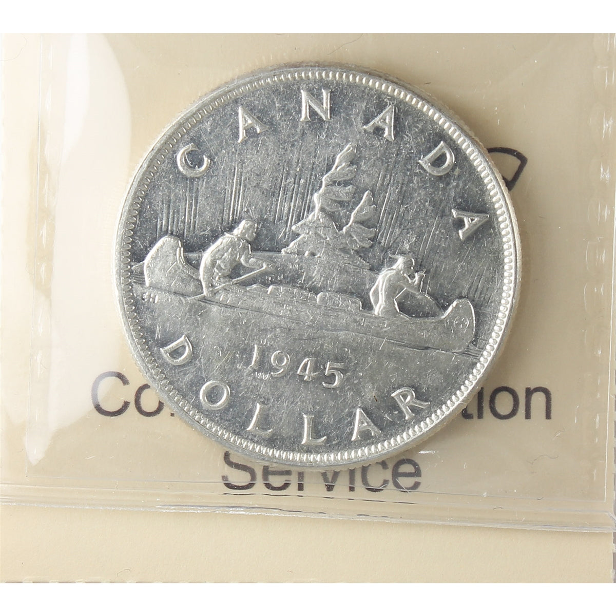 1945 5/5 Canada Dollar ICCS Certiifed VF20