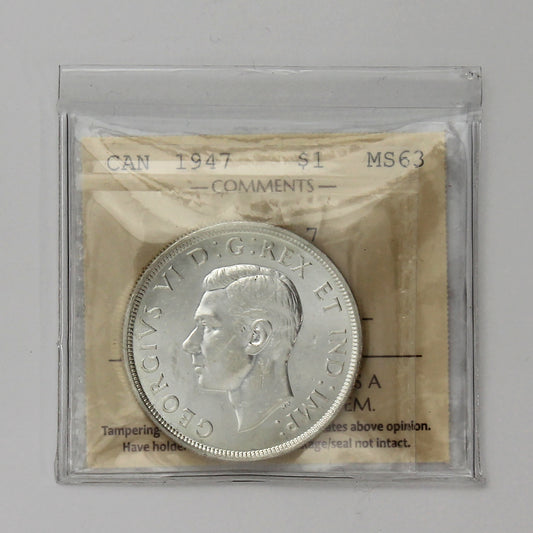 1947 Blunt 7 Canada Dollar MS63 (XCZ 912) $