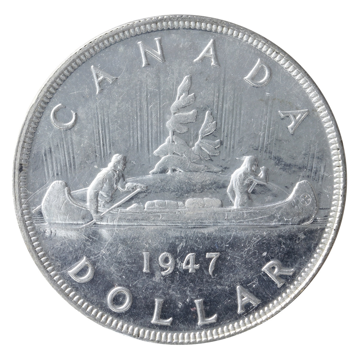 1947 Pointed 7 Canada Dollar ICCS Certified MS62