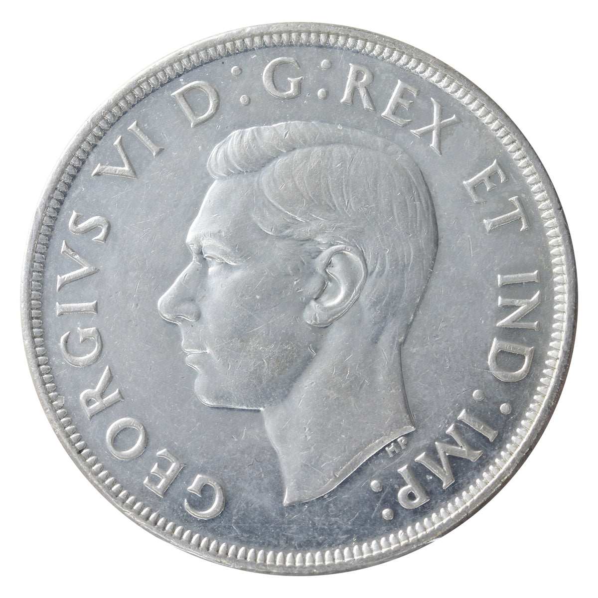 1947 Pointed 7 Canada Dollar ICCS Certified AU50