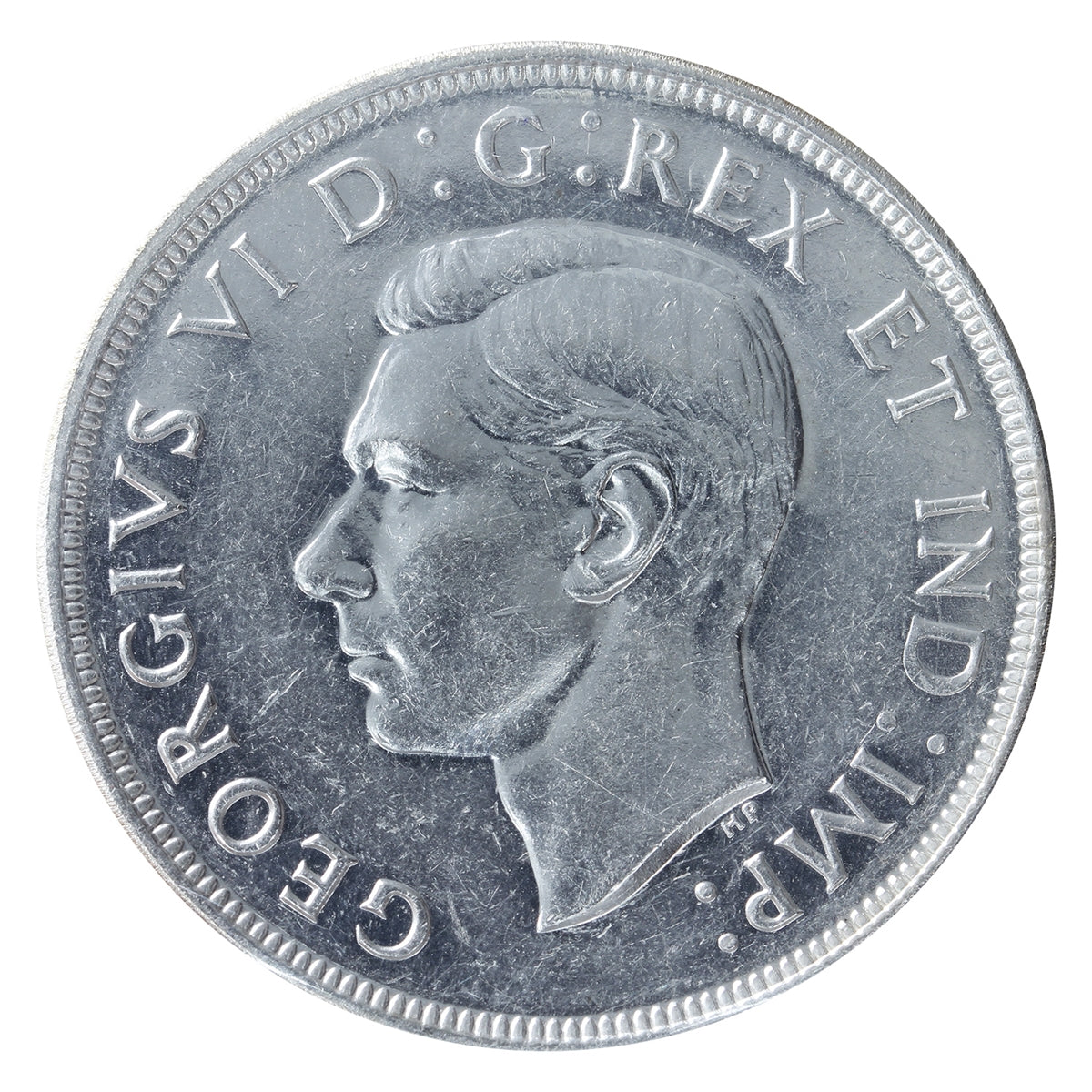 1947 Pointed 7, Dot Canada Dollar ICCS Certified EF40