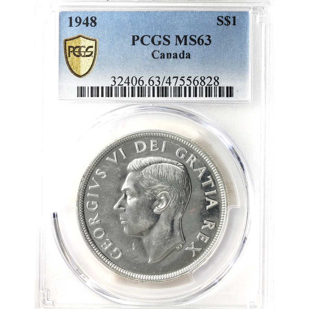 1948 Canada Dollar PCGS Certified MS63