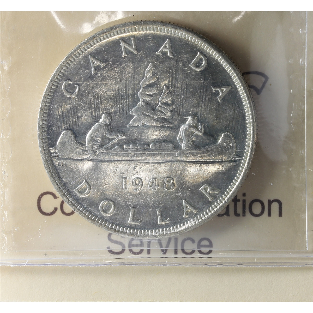 1948 Canada Dollar ICCS Certified AU55