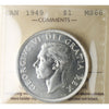 1949 Canada Dollar ICCS Certified MS66 (XMY 736)