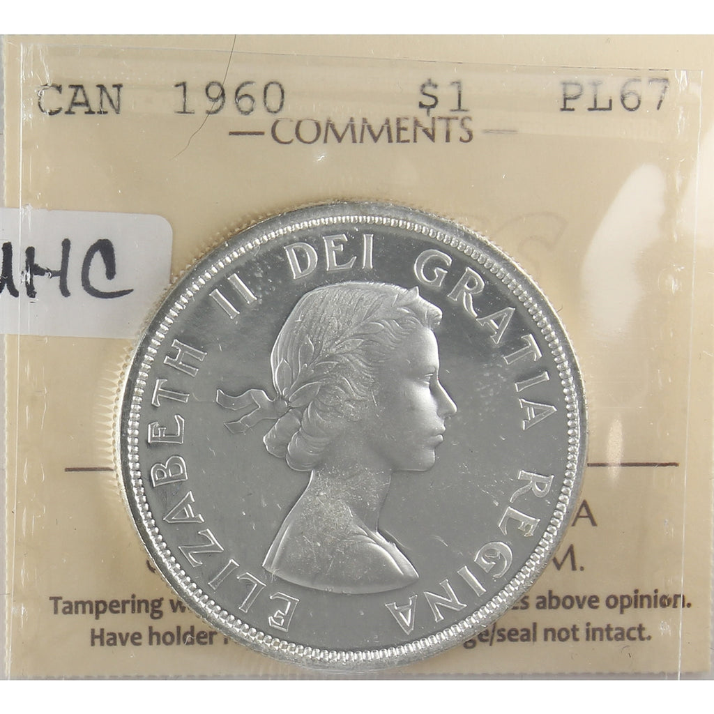 1960 Canada Dollar ICCS Certified PL67 Ultra Heavy Cameo (XXQ 510)