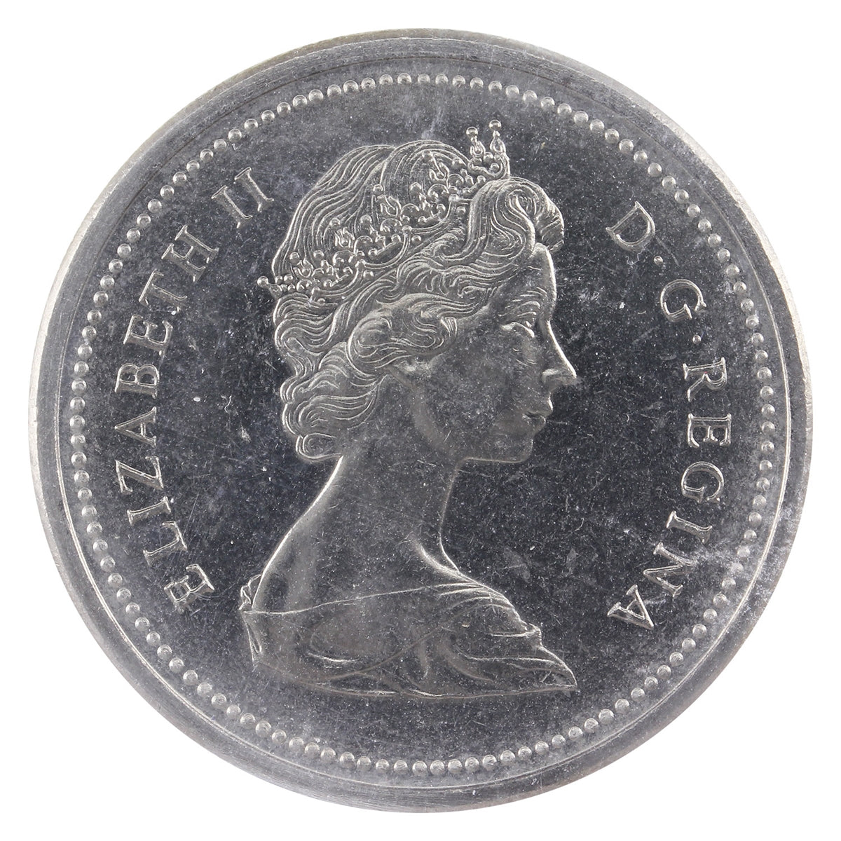 1974 Canada Nickel Dollar ICCS Certified MS64 CH# 1974, Rev-013