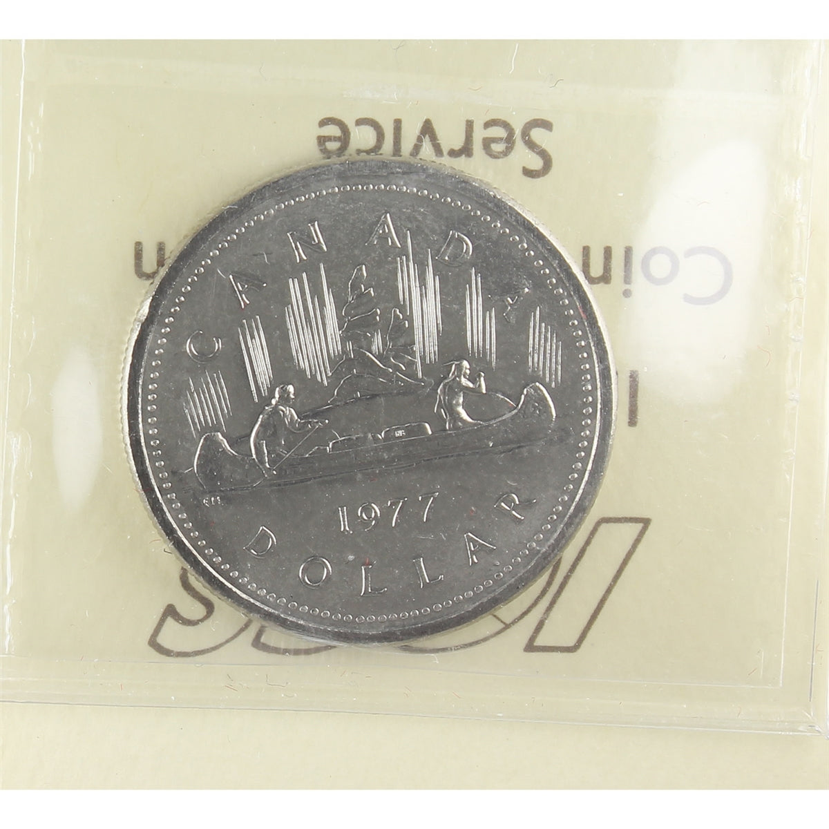 1977 Attached Jewel Canada Nickel Dollar ICCS Certified MS64