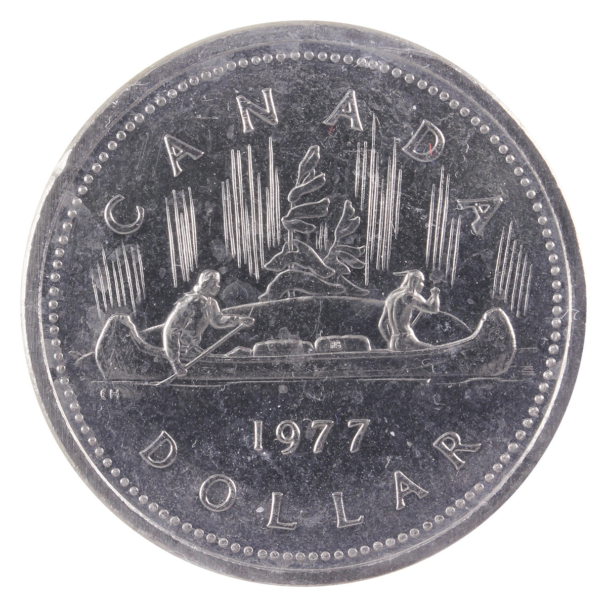1977 Attached Jewel Canada Nickel Dollar ICCS Certified MS64