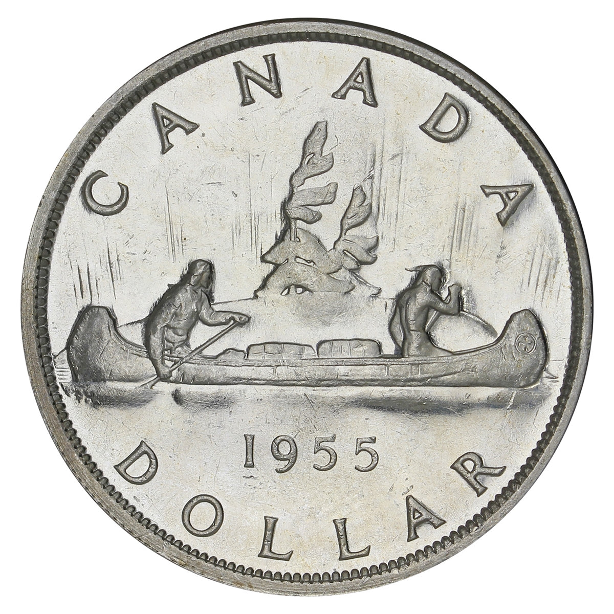 1955 Arnprior Without Die Break Canada Dollar UNC+ (MS62)