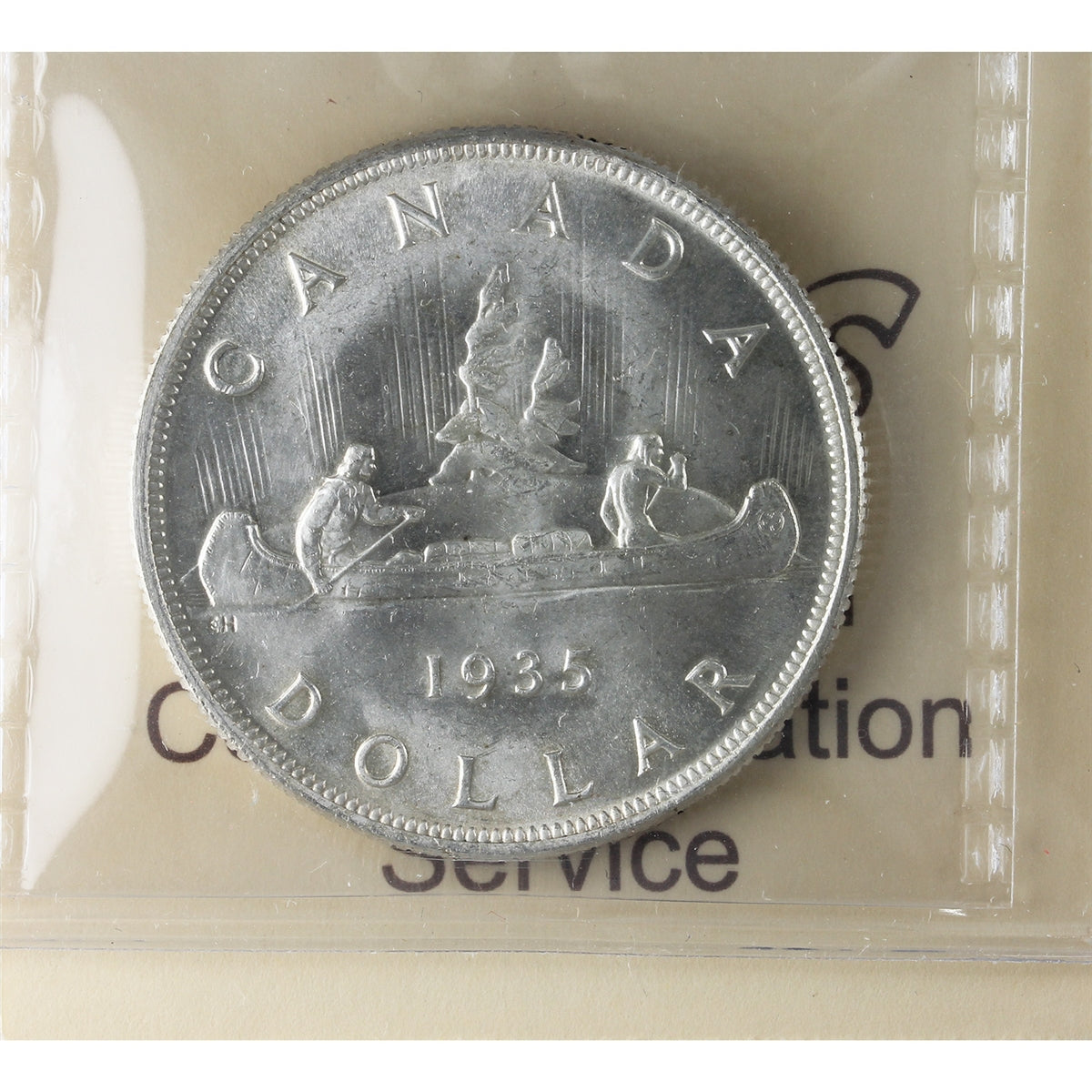 1935 Canada Dollar ICCS Certified MS65 (XAM 026)