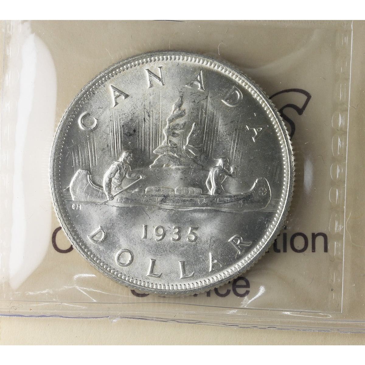 1935 Double XXV Canada Dollar ICCS Certified MS65 (XSW 722