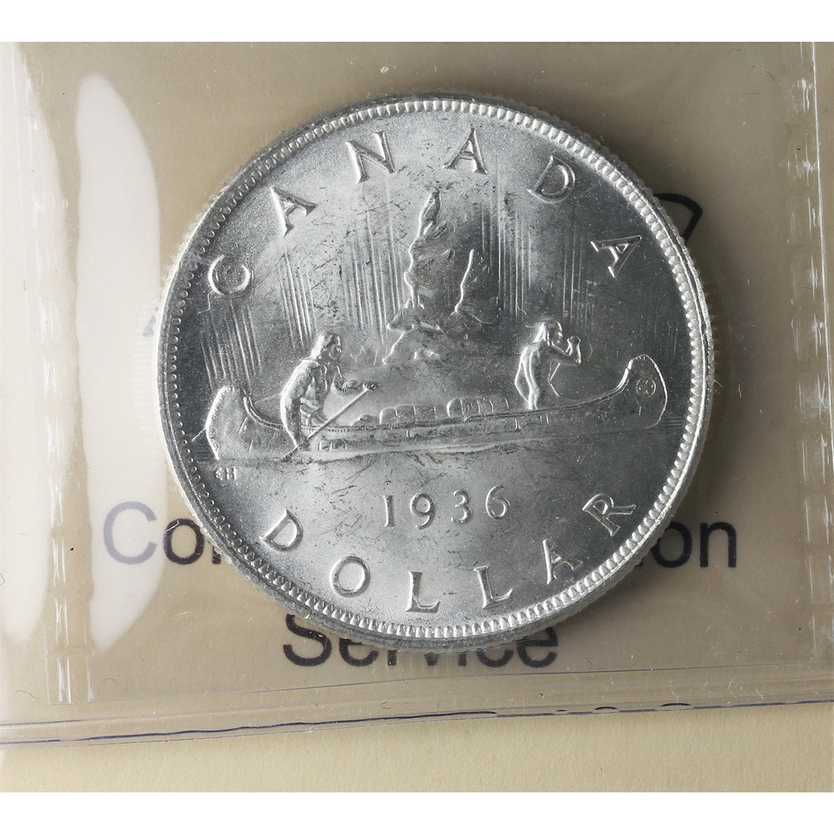 1936 Canada Dollar ICCS Certified MS65 (00 165)