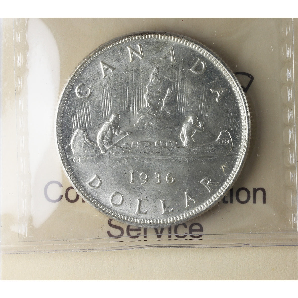 1936 Canada Dollar ICCS Certified MS64 (XAM 058)