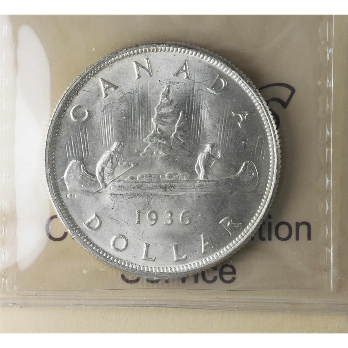 1936 Canada Dollar ICCS Certified MS64 (XMY 647)