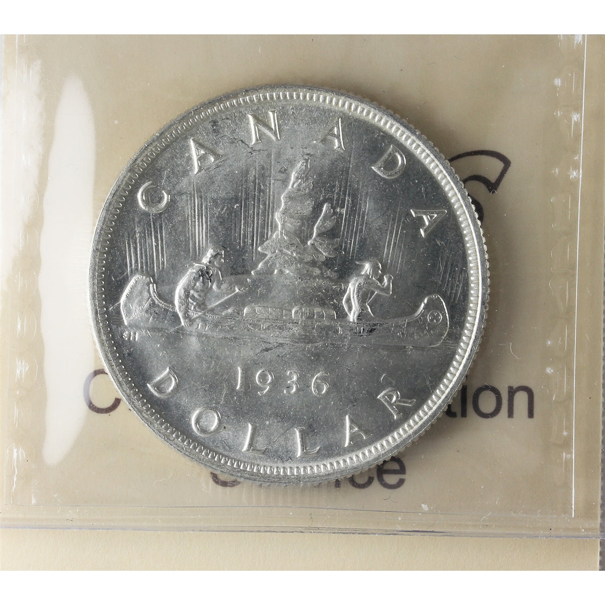 1936 Canada Dollar ICCS Certified MS64 (XAM 056)