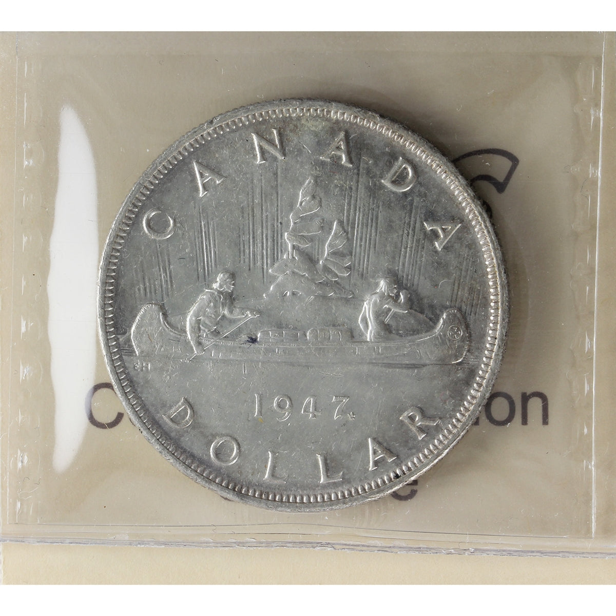 1947 Maple Leaf Canada Dollar ICCS Certified MS63