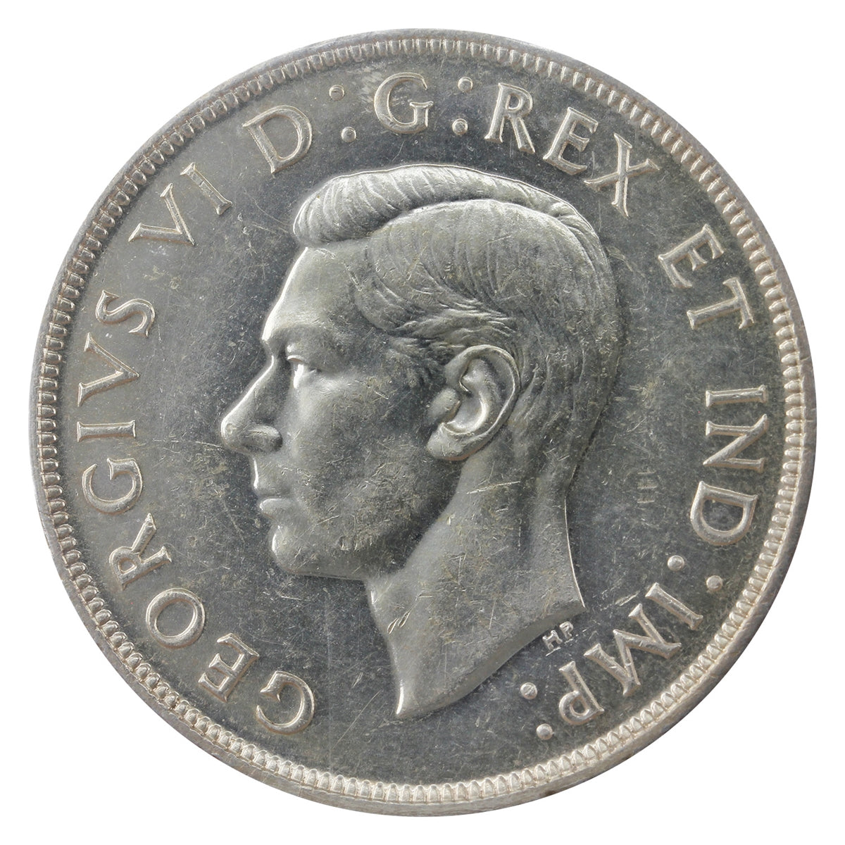 1947 Pointed 7 Canada Dollar ICCS Certified AU55