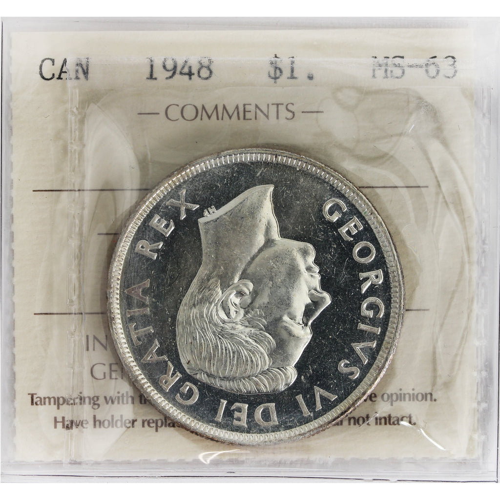 1948 Canada Dollar ICCS Certified MS63 (JA 294)