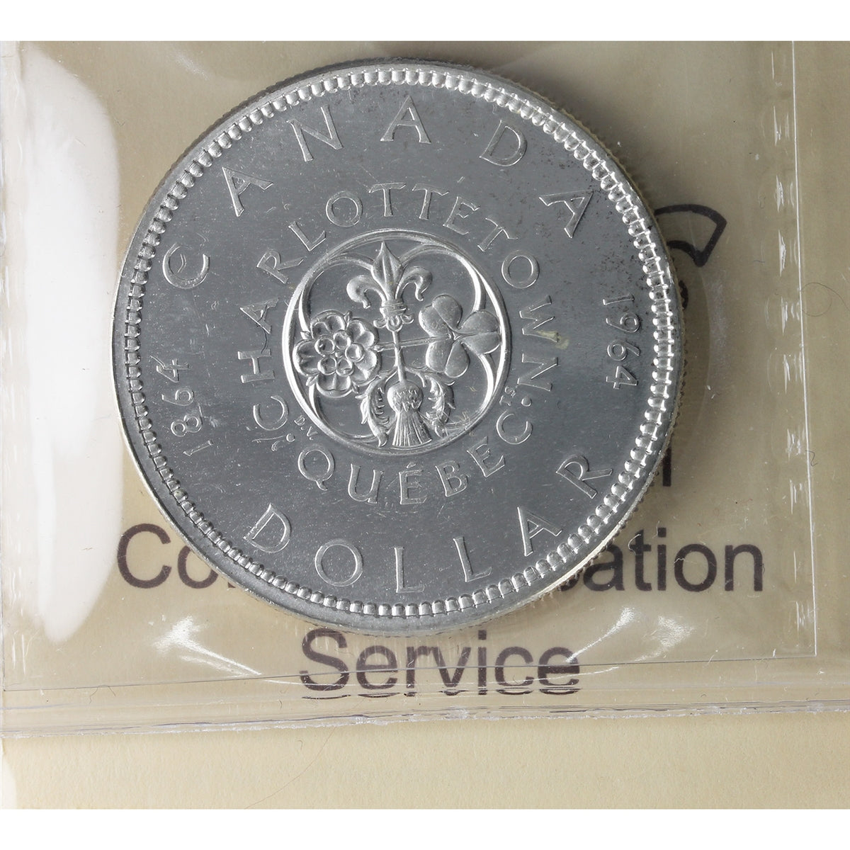 1964 Missing Dot Canada Dollar ICCS Certified PL66