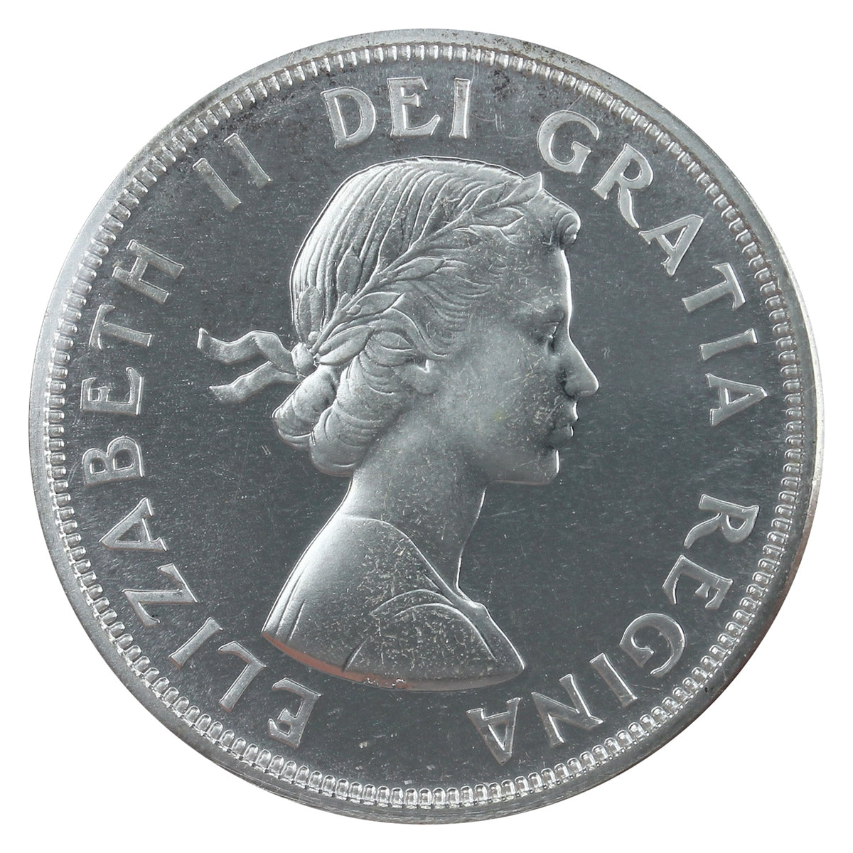 1964 Missing Dot Canada Dollar ICCS Certified PL66