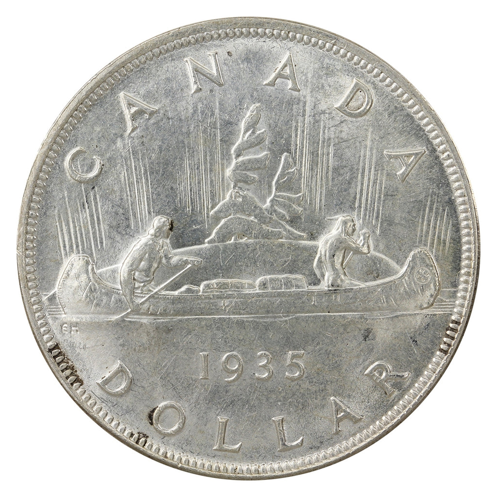 1935 2x XXV Canada Dollar UNC+ (MS62) $