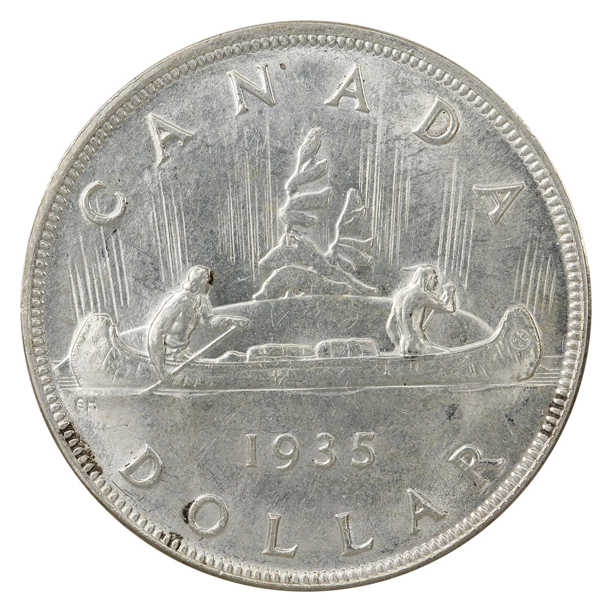 1935 2x XXV Canada Dollar UNC+ (MS62) $