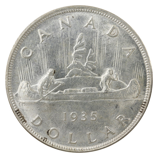 1935 2x XXV Canada Dollar UNC+ (MS62) $