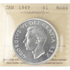 1949 Canada Dollar ICCS Certified MS66 (XSW 760)