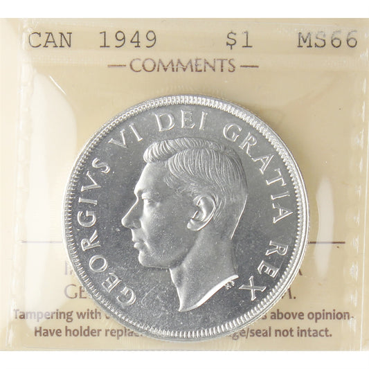 1949 Canada Dollar ICCS Certified MS66 (XSW 760)