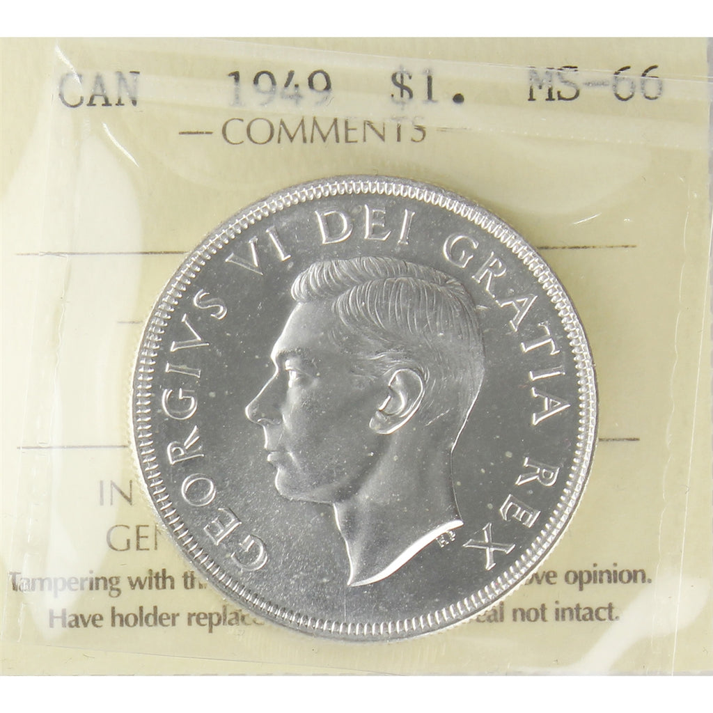 1949 Canada Dollar ICCS Certified MS66 (XMY 739)