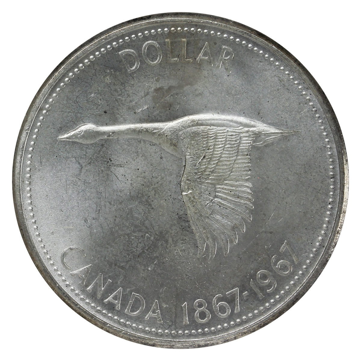 1967 Canada Dollar ICCS Certified MS65