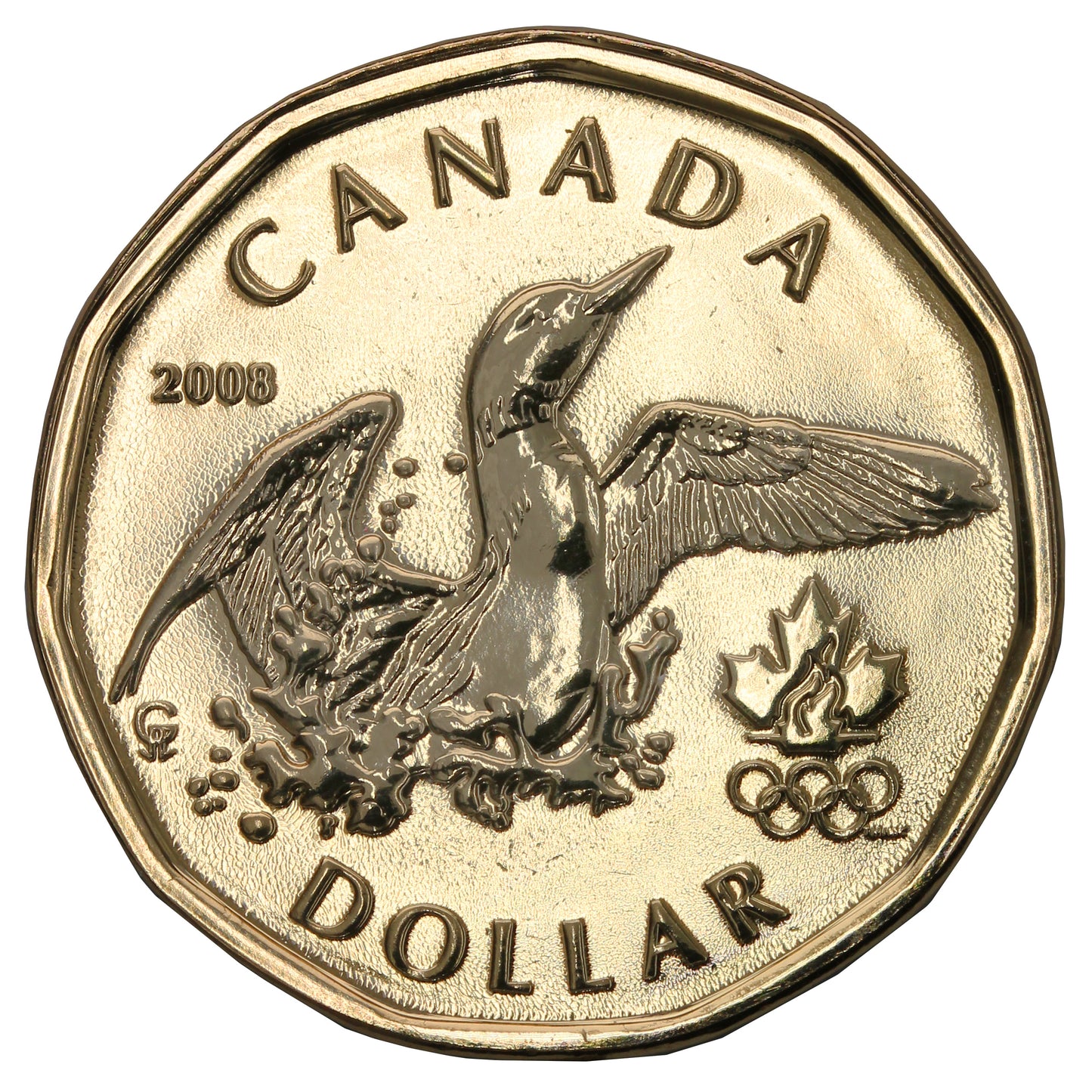 2008 Canada Olympic Loon Dollar Proof Like